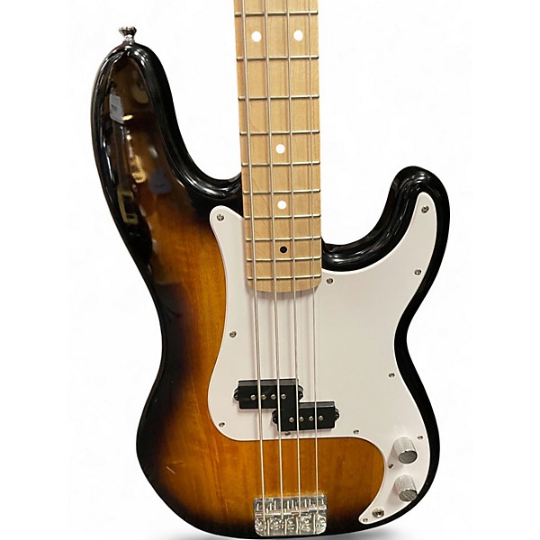 Used Squier Precision Bass 2 Color Sunburst Electric Bass Guitar