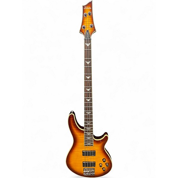 Used Schecter Guitar Research Omen Extreme 4 String Vintage Sunburst Electric Bass Guitar