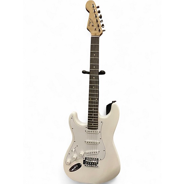 Used Dlaso STRAT COPY (LEFT HANDED) Olympic White Solid Body Electric Guitar