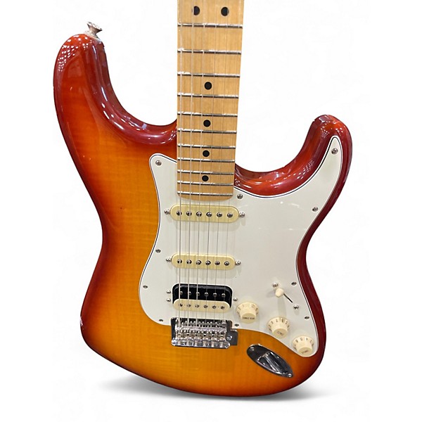 Used Fender Player Plus Stratocaster HSS Sienna Sunburst Solid Body Electric Guitar