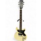 Vintage 1970s Unbranded Double Cut Electric Guitar Olympic White Solid Body Electric Guitar thumbnail
