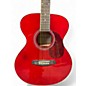 Used Brunswick bf200r Red Acoustic Guitar