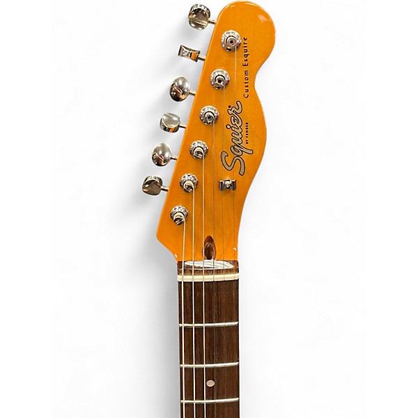 Used Squier CLASSIC VIBE CUSTOM ESQUIRE Fiesta Red Solid Body Electric Guitar