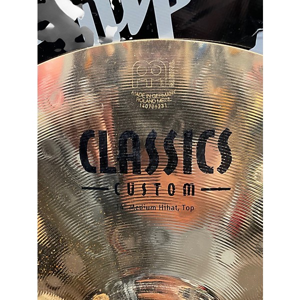 Used MEINL 14in Classics Custom Hi Hat Cymbal