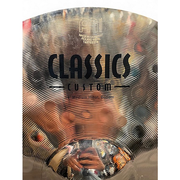 Used MEINL 14in Classics Custom Hi Hat Cymbal