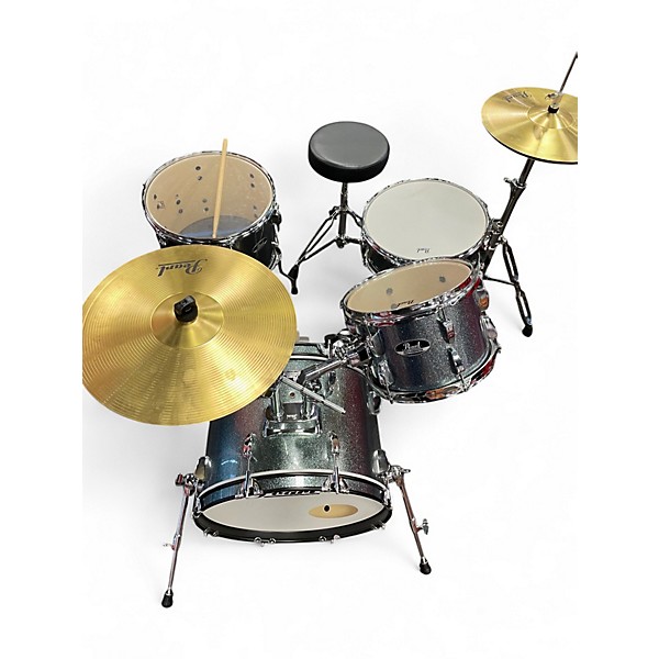 Used Pearl 4 Piece ROADSHOW JAZZ BLUE SPARKLE Drum Kit