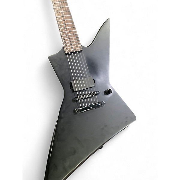 Used ESP LTD BLACK METAL EX-7 Black Solid Body Electric Guitar