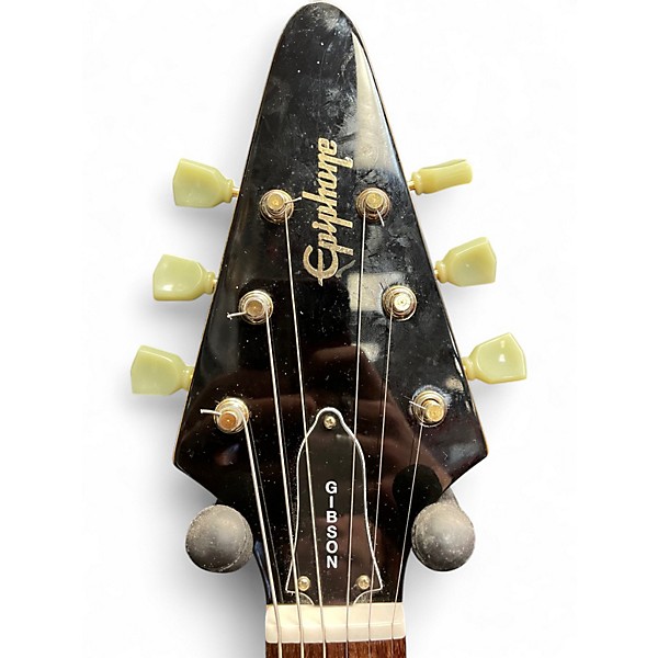 Used Epiphone INSPIRED BY GIBSON FLYING V Natural Solid Body Electric Guitar
