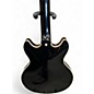 Used D'Angelico Premier Series Mini DC Black Hollow Body Electric Guitar
