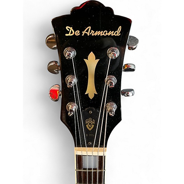 Used De Armond X-155 Sunburst Hollow Body Electric Guitar