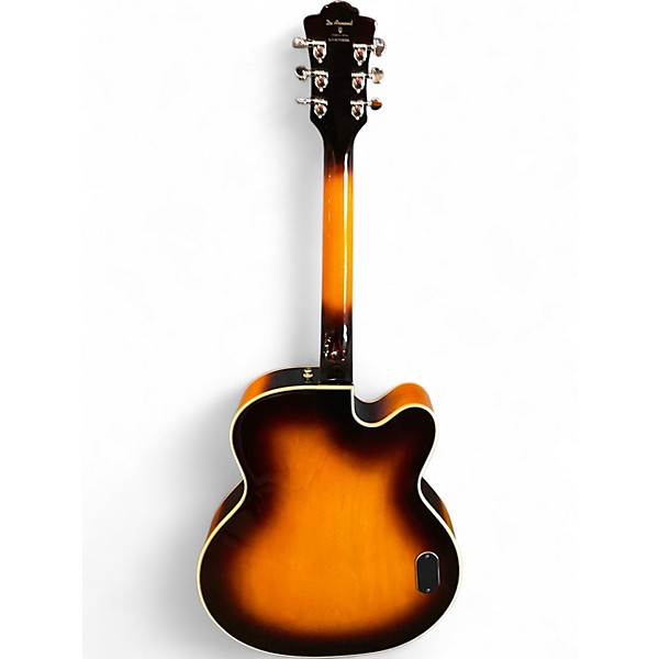 Used De Armond X-155 Sunburst Hollow Body Electric Guitar