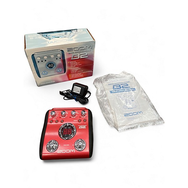 Used Zoom B2 BASS EFFECTS Bass Effect Pedal