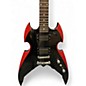 Used Silvertone PSAP1 Black and red Solid Body Electric Guitar