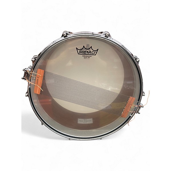 Used Pearl 14X6.5 Free Floating Snare Natural Drum