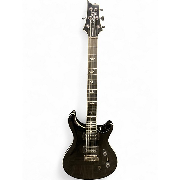 Used PRS SE Custom 24 Black Solid Body Electric Guitar