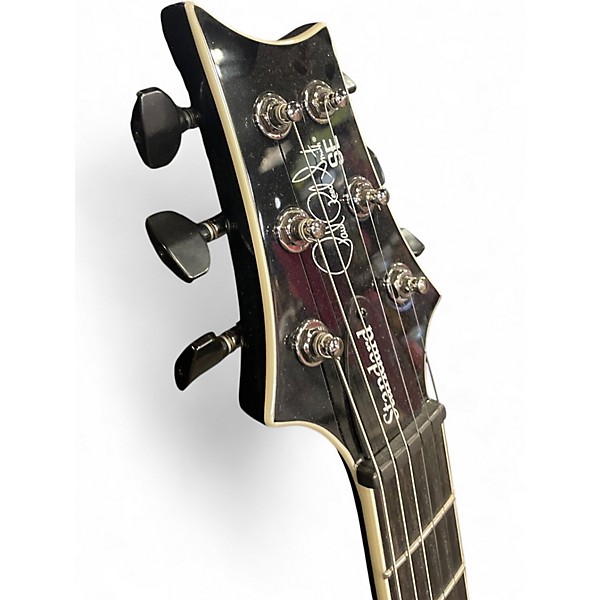 Used PRS SE Custom 24 Black Solid Body Electric Guitar