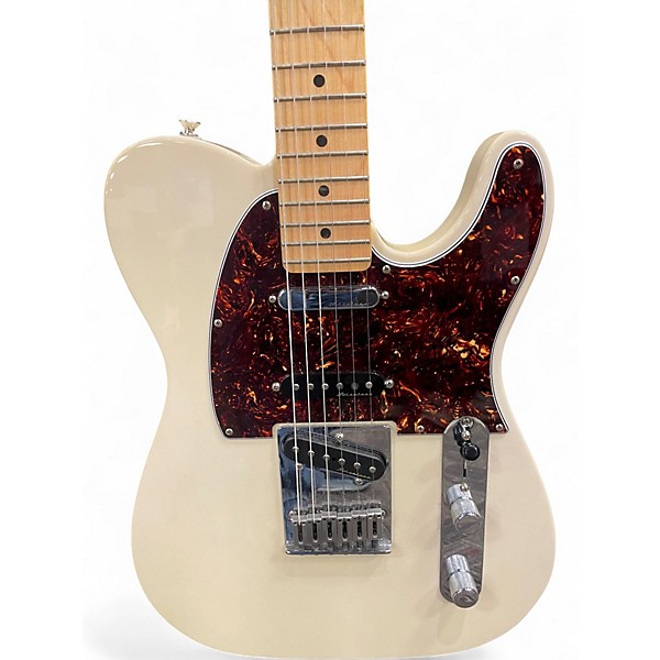 Used 2021 Fender Deluxe Nashville Telecaster White Blonde Solid Body Electric Guitar