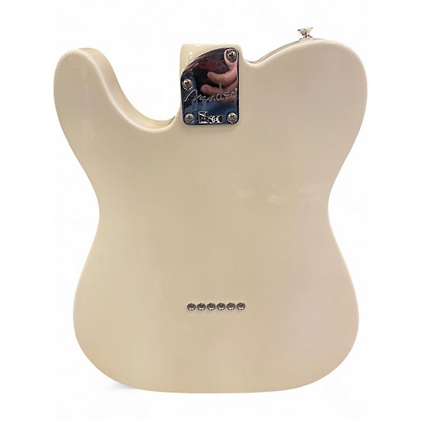 Used 2021 Fender Deluxe Nashville Telecaster White Blonde Solid Body Electric Guitar
