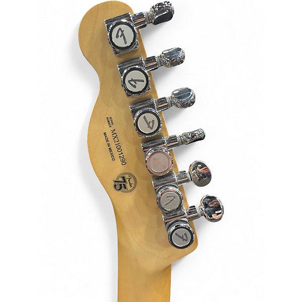 Used 2021 Fender Deluxe Nashville Telecaster White Blonde Solid Body Electric Guitar