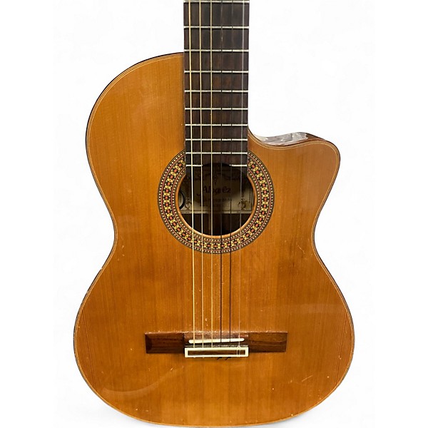 Used Alvarez MC90C Natural Classical Acoustic Electric Guitar