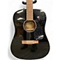 Used Fender CD60 Dreadnought Black Acoustic Guitar