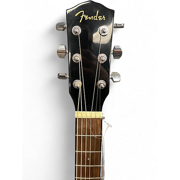 Used Fender CD60 Dreadnought Black Acoustic Guitar