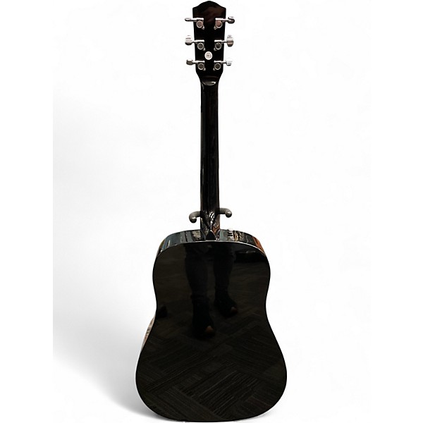 Used Fender CD60 Dreadnought Black Acoustic Guitar