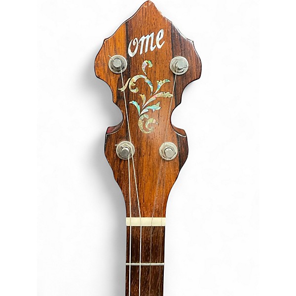 Used Ome Juniper Wizard Openback Plectrum Natural Banjo