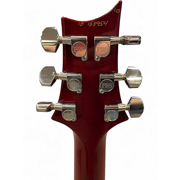 Used PRS CST24 25th Anniversary 10 Top Scarlet Red Solid Body Electric Guitar