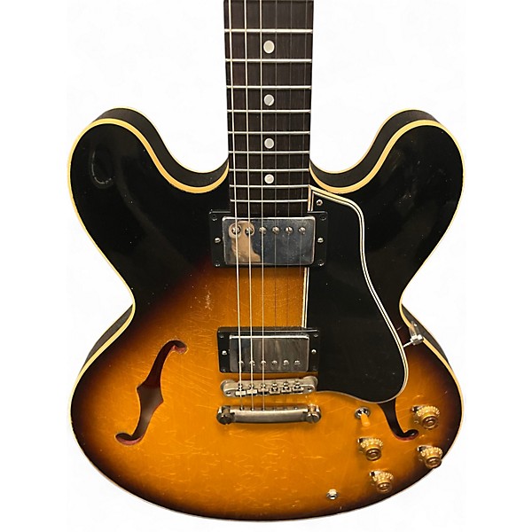 Used Gibson Custom Shop 1958 Reissue ES-335 Murphy Lab Heavy Aged Faded Tobacco Burst Hollow Body Electric Guitar