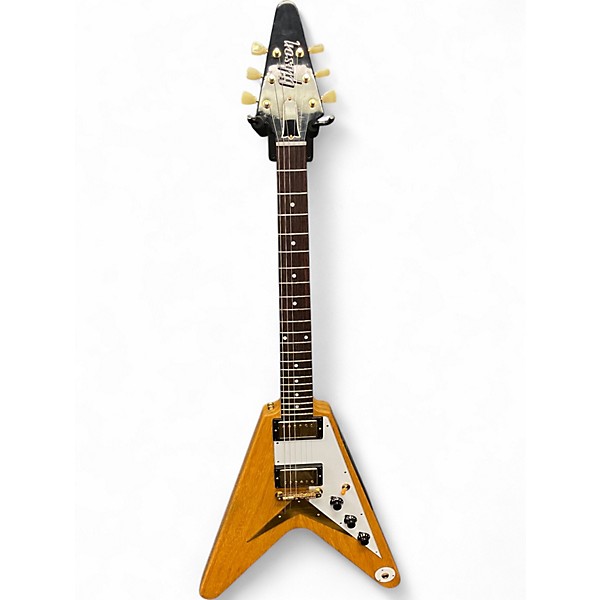 Used Gibson Custom Shop 1958 Reissue Korina Flying V Natural Solid Body Electric Guitar