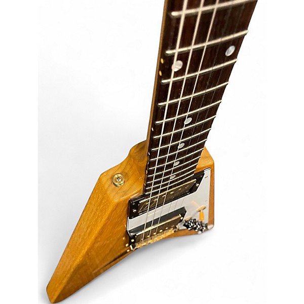 Used Gibson Custom Shop 1958 Reissue Korina Flying V Natural Solid Body Electric Guitar