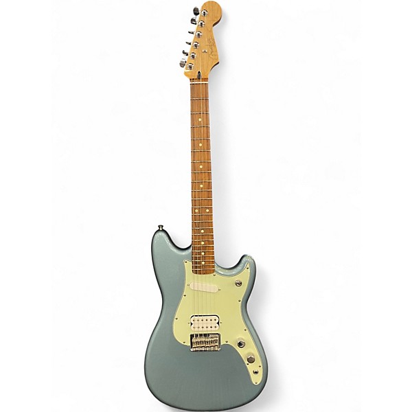 Used 2021 Fender Player Duo Sonic HS Ice Blue Metallic Solid Body Electric Guitar