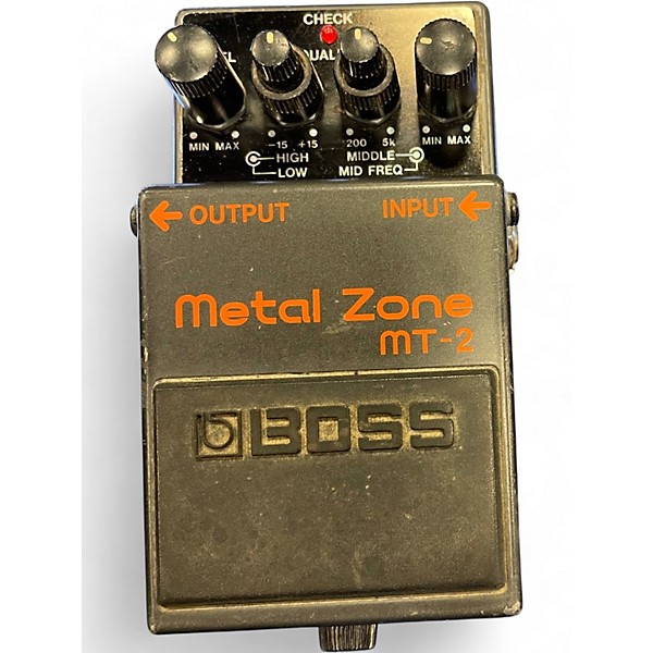 Used BOSS MT2 Metal Zone Distortion Effect Pedal