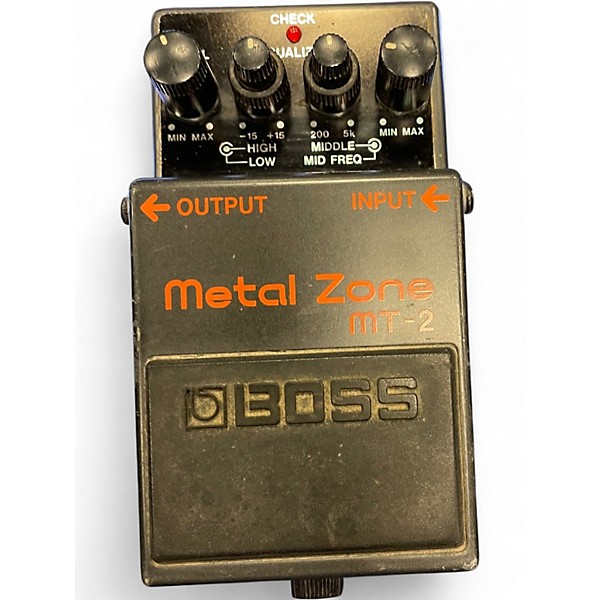 Used BOSS MT2 Metal Zone Distortion Effect Pedal