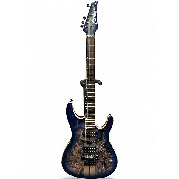 Used Ibanez S1070PBZ Cerulean Blue Burst Solid Body Electric Guitar
