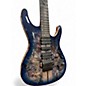 Used Ibanez S1070PBZ Cerulean Blue Burst Solid Body Electric Guitar