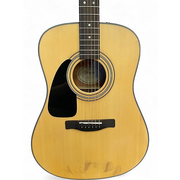 Used Fender CD100 Left Handed Natural Acoustic Guitar