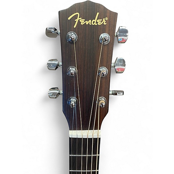 Used Fender CD100 Left Handed Natural Acoustic Guitar