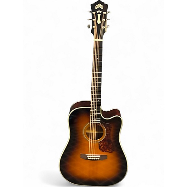 Used Guild D-140CE Antique Burst Acoustic Electric Guitar