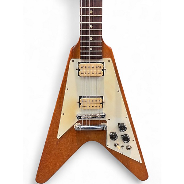 Vintage 1975 Gibson Flying V Natural Solid Body Electric Guitar