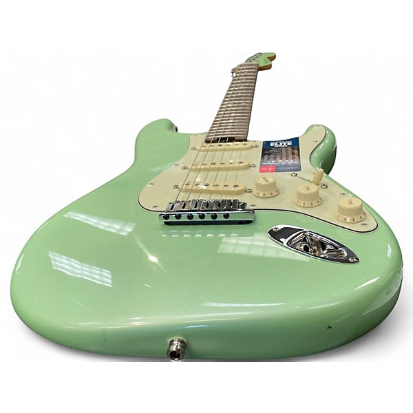Used Fender Limited Edition American Elite Stratocsater Surf Pearl Solid Body Electric Guitar
