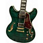 Used Ibanez AS93FM Artcore Expressionist Transparent Moss green Hollow Body Electric Guitar