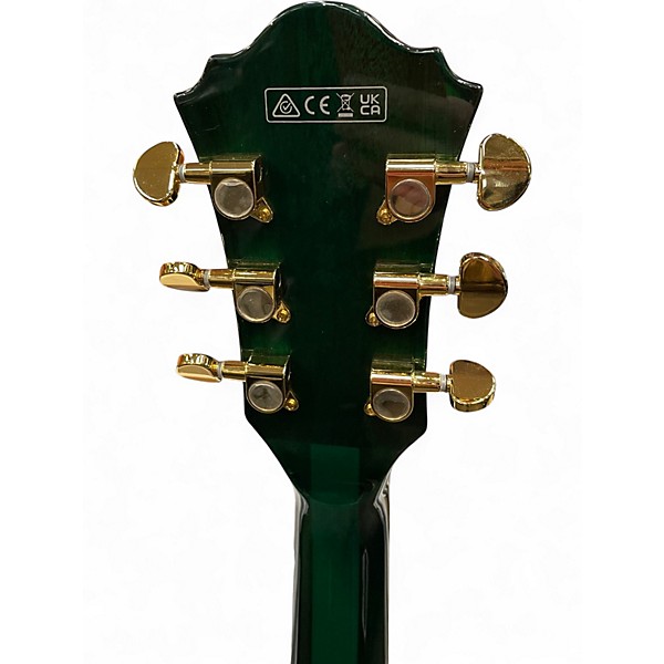 Used Ibanez AS93FM Artcore Expressionist Transparent Moss green Hollow Body Electric Guitar