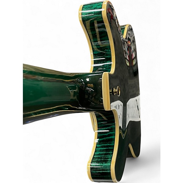 Used Ibanez AS93FM Artcore Expressionist Transparent Moss green Hollow Body Electric Guitar