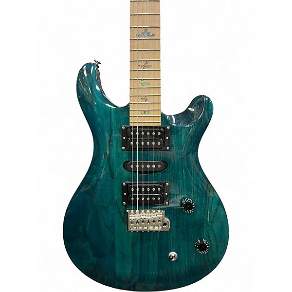 Used PRS Swamp Ash SE Iri Blue Solid Body Electric Guitar