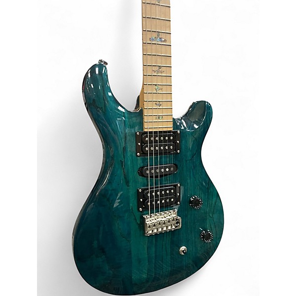 Used PRS Swamp Ash SE Iri Blue Solid Body Electric Guitar