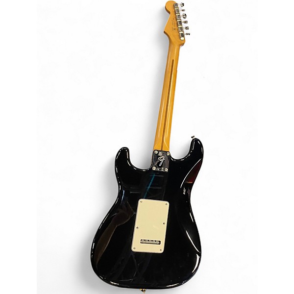 Used Fender Player Stratocaster Black and White Solid Body Electric Guitar