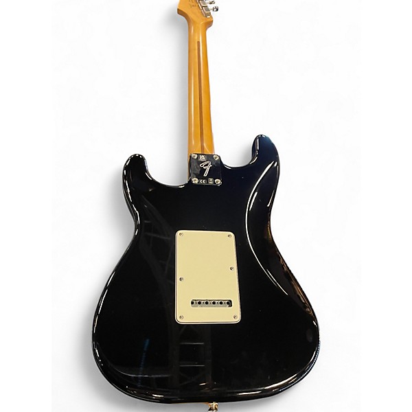 Used Fender Player Stratocaster Black and White Solid Body Electric Guitar