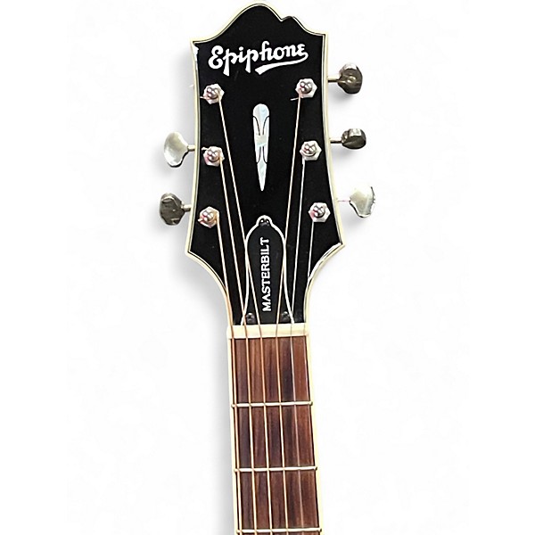 Used Epiphone Masterbuilt DR-500MCE  Vintage Sunburst Acoustic Electric Guitar